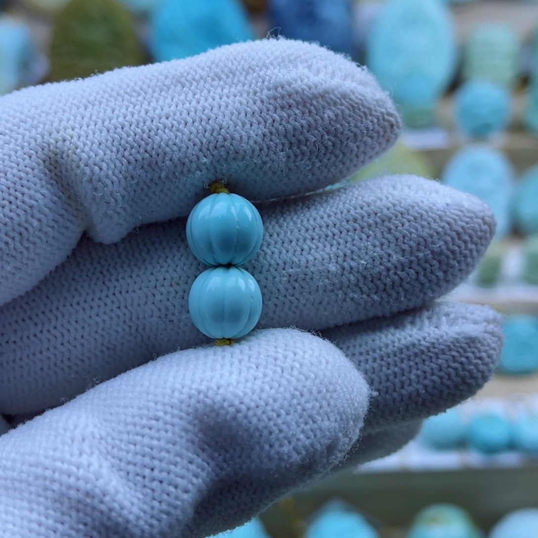 绿松石未镶嵌珠宝奇石9mm