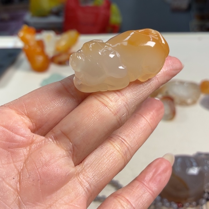 玛瑙/玉髓未镶嵌吊坠(不含链)