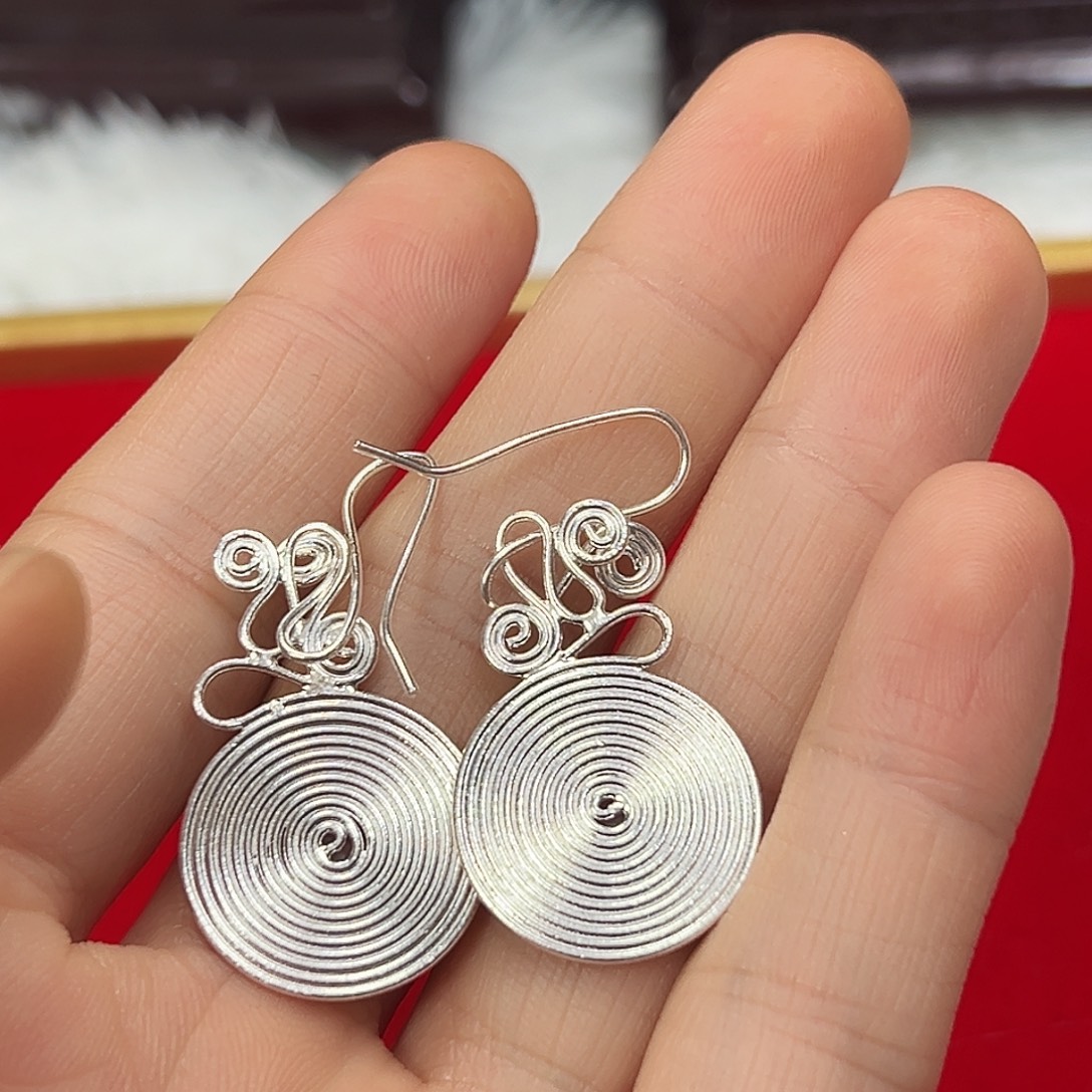 足银足银手工耳环