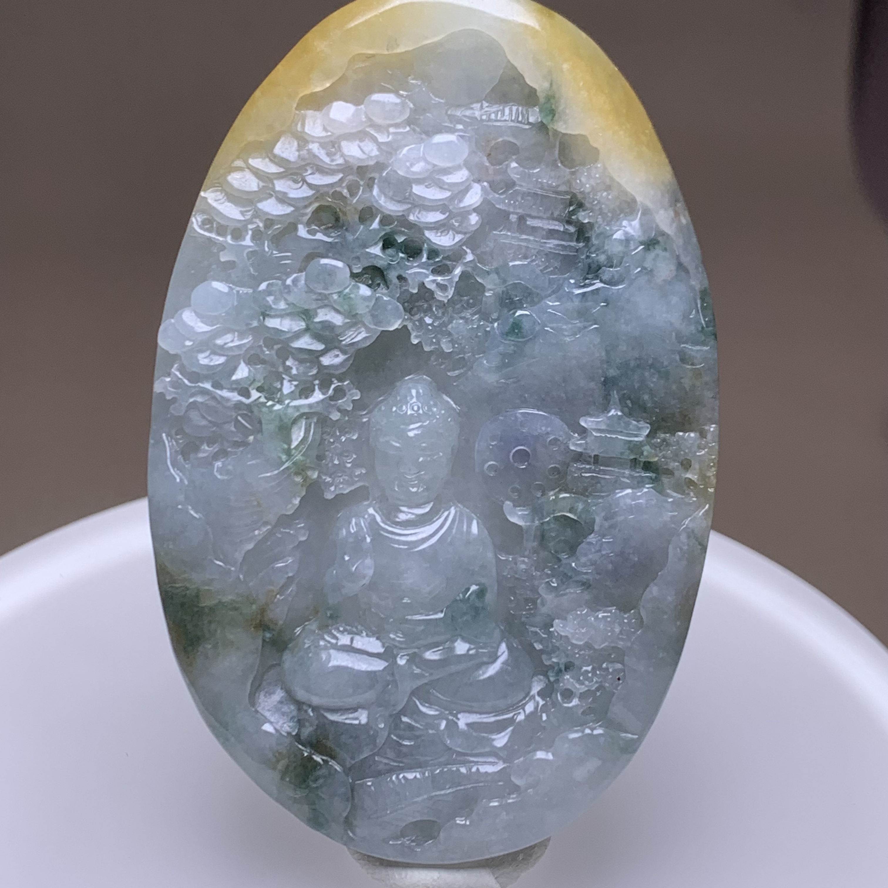 A905珠宝玉石A货翡翠吊坠