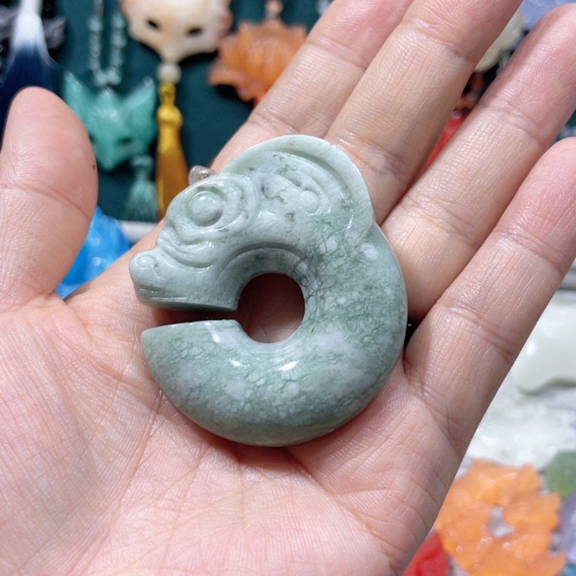 【闪购商品】未镶嵌岫玉颈饰57项链