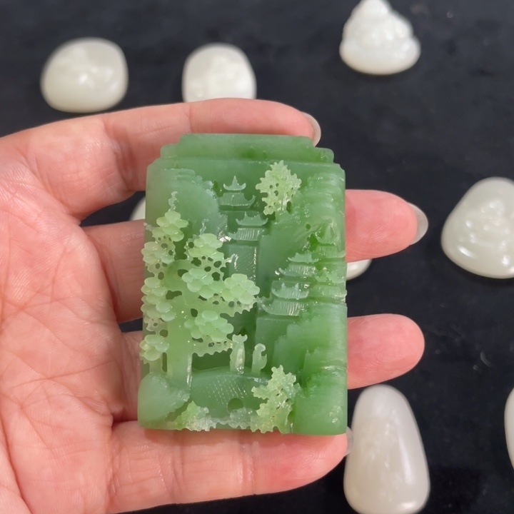 和田玉未镶嵌手链