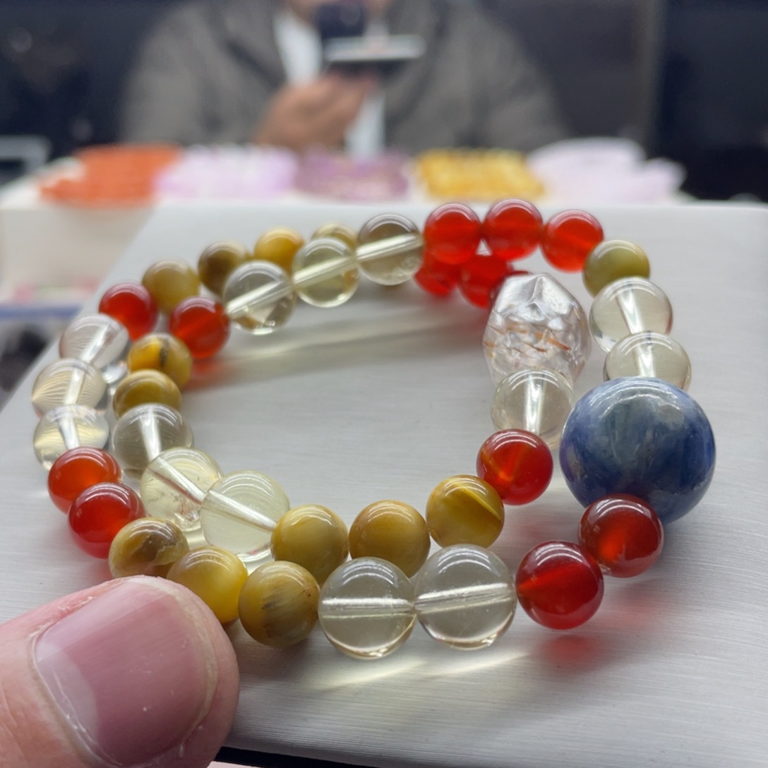 水晶未镶嵌手串原创水晶