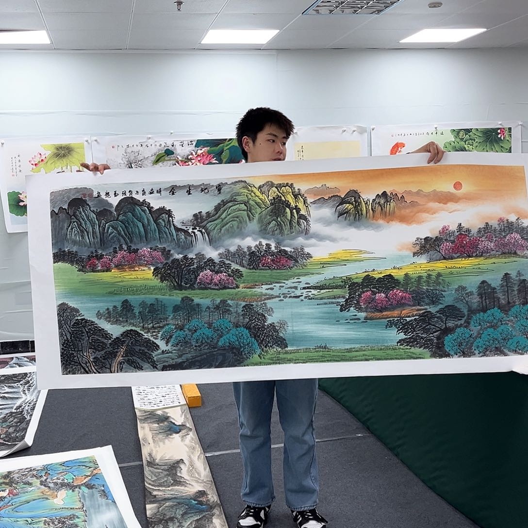 国画国画纯手工作品