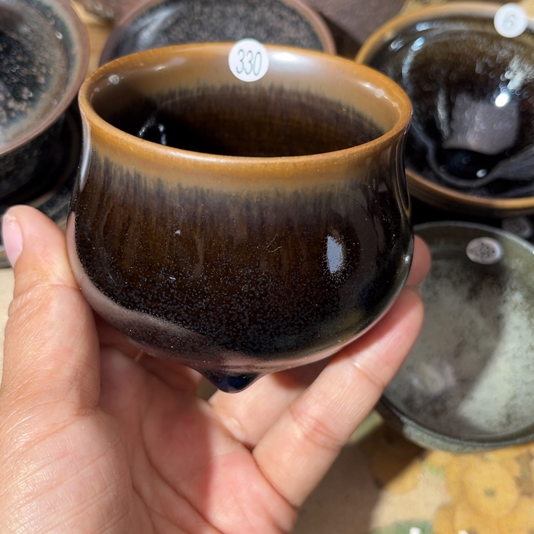 茶盏义兴龙窑坚持真柴