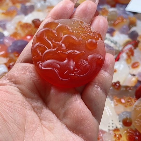 玛瑙/玉髓吊坠(赠链)未镶嵌_*眸