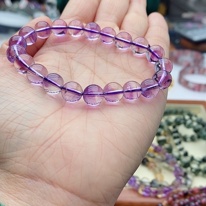 水晶手链未镶嵌紫超