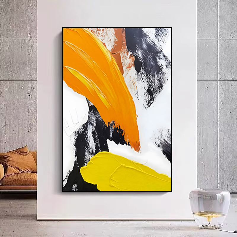 C08落地画客厅装饰画抽象画玄关走廊过道壁画沙发背景画新款挂画