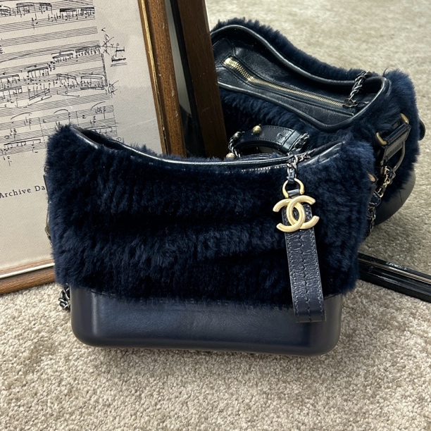 99新 Chanel/香奈儿 毛毛流浪小号单肩斜挎包