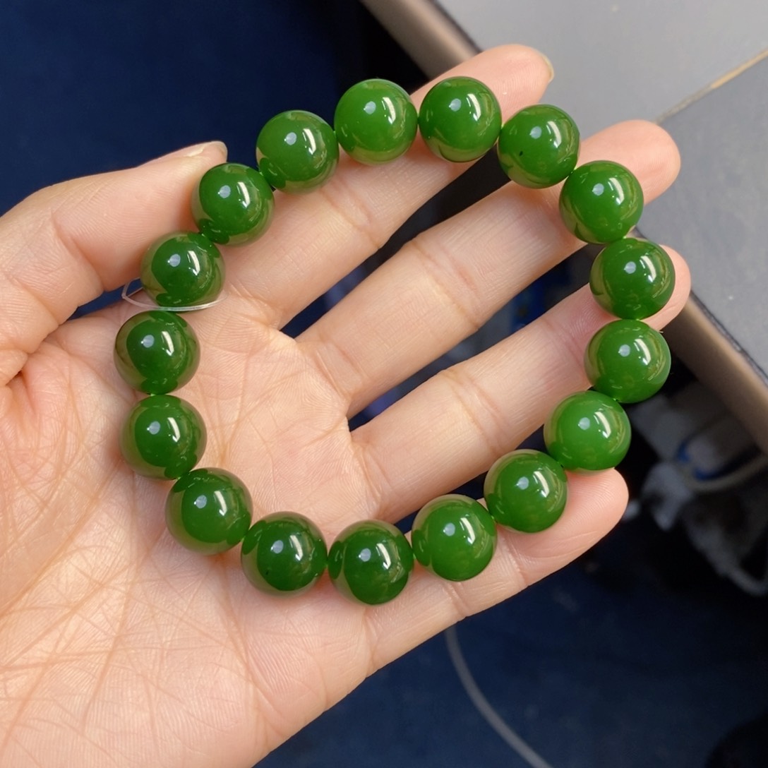 和田玉手串未镶嵌永***恒