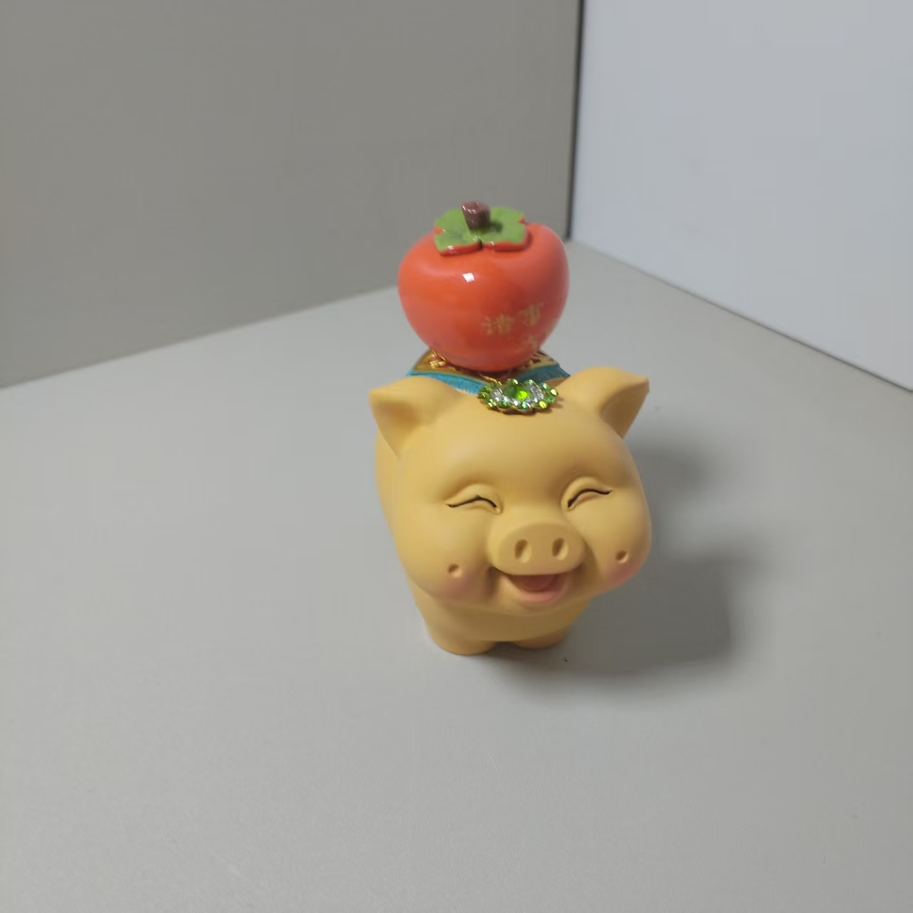 G3823-猪事大吉茶宠可爱创意个性黄色治愈系摆设小茶宠小动物