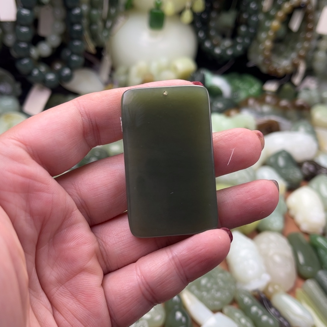 和田玉未镶嵌吊坠(不含链)