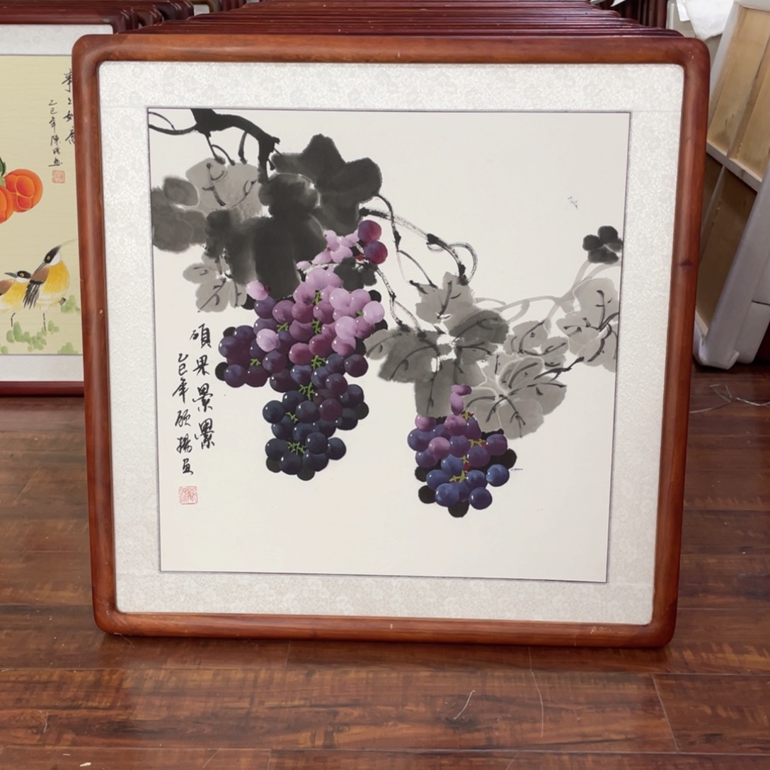 国画带框尺寸63*63厘米