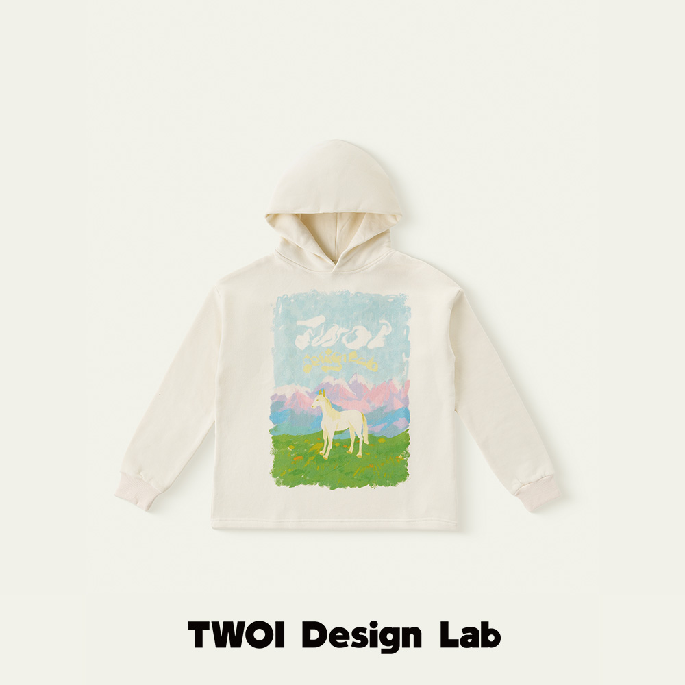 ‘原来童话里真的会跑出白马’：真的好美「软糯的油画帽衫」TWOI