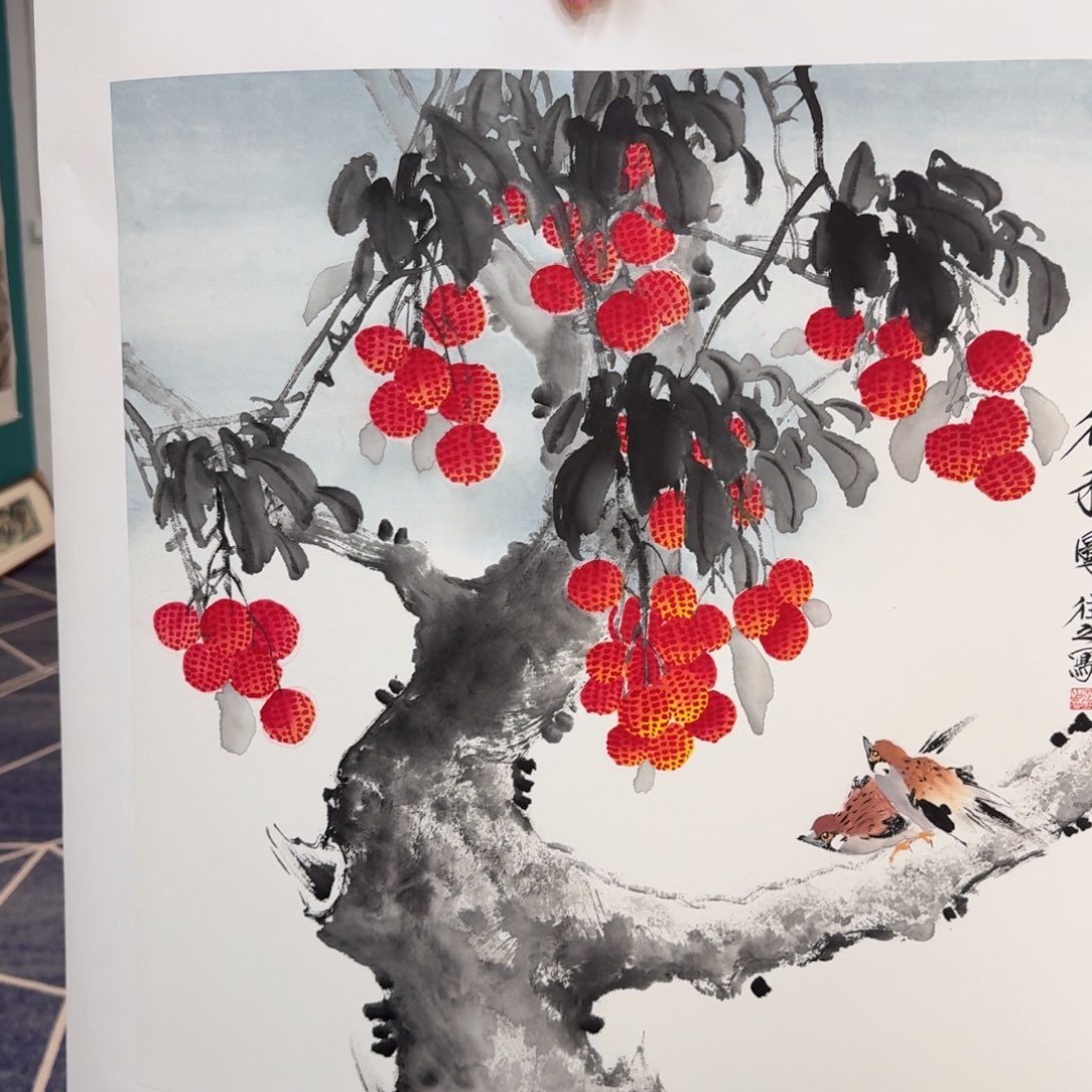 国画国画作品山水花鸟纯手绘