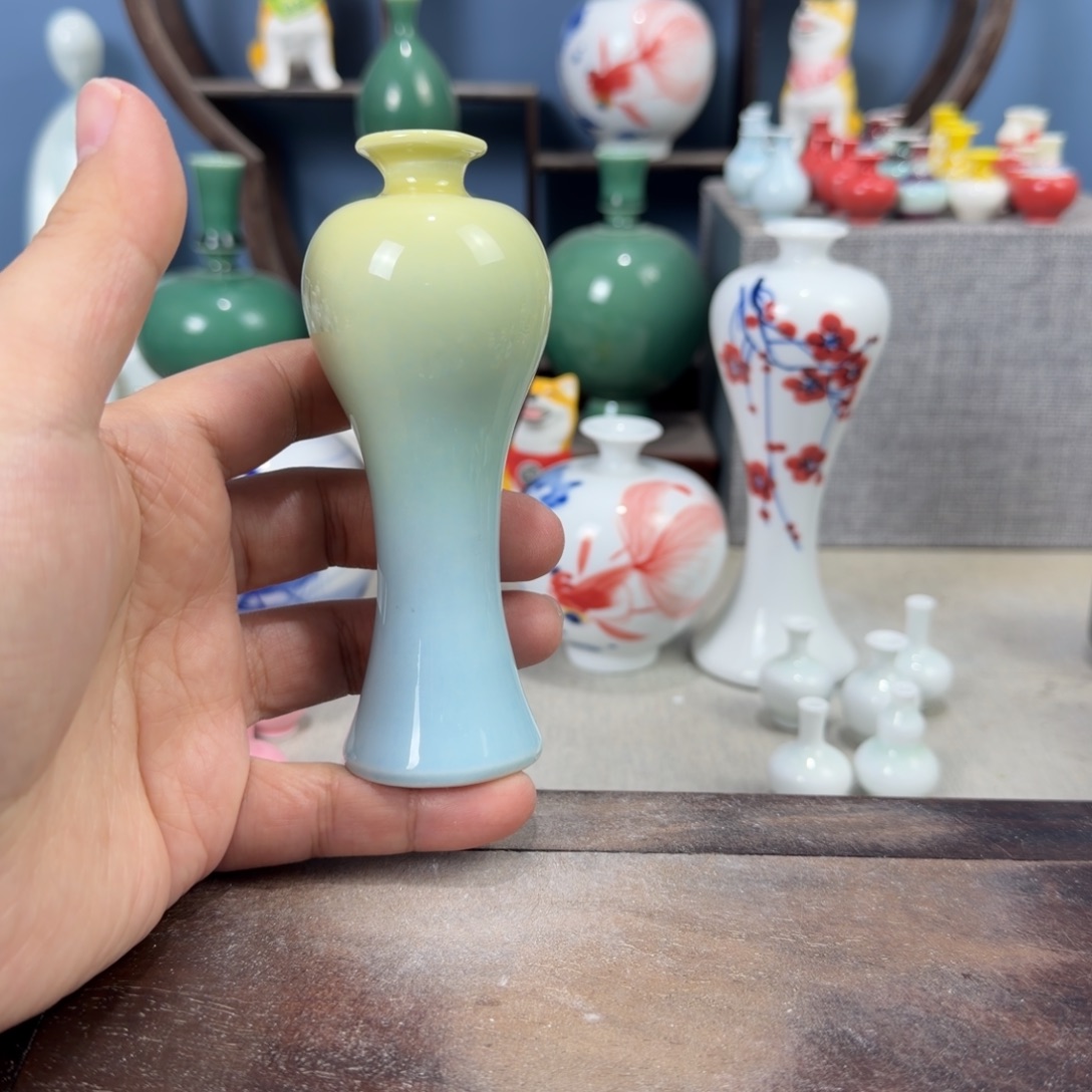 陶瓷手工小花器摆件