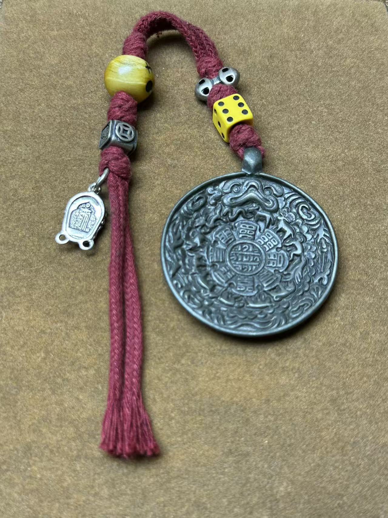 九宫非遗铜牌西藏风格文创吊饰