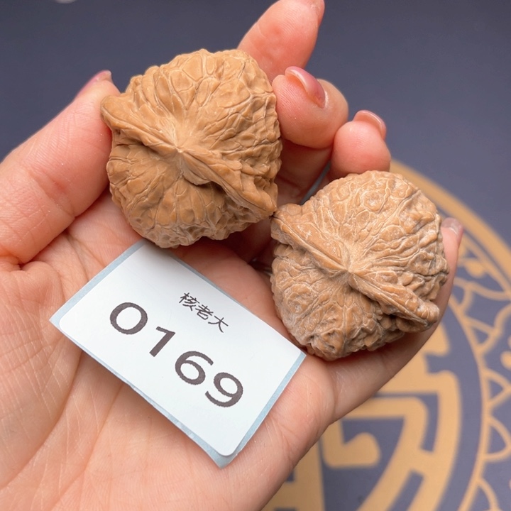 文玩核桃把件40南瓜墩