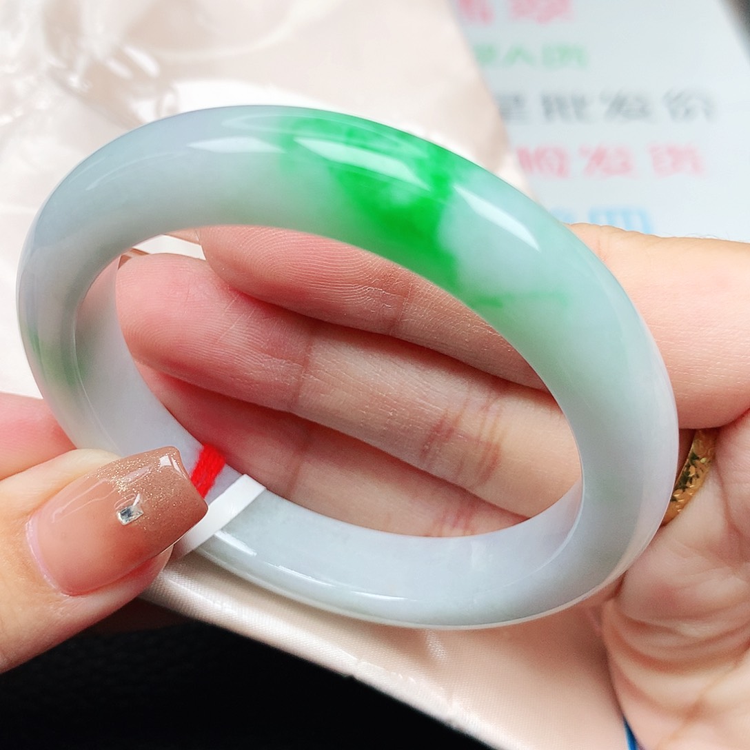 未镶嵌手镯翡翠54正圈