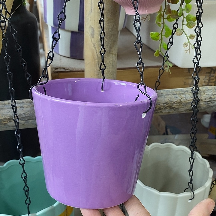 摆件陶陶盆有孔 瑕疵针孔漏釉介意勿拍外口 13外高11