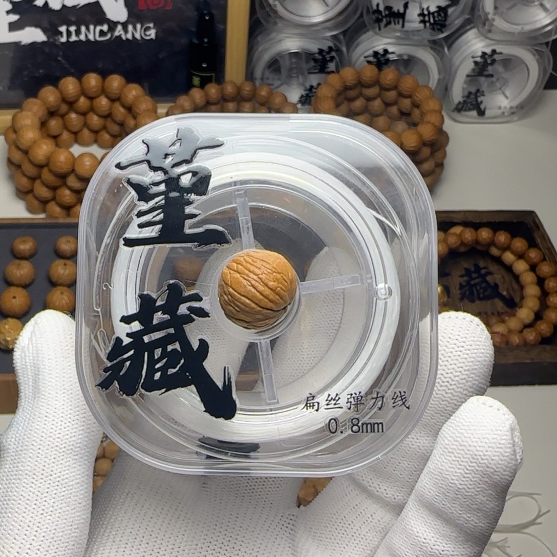 猴头核桃手串猴头0:8扁丝弹力线