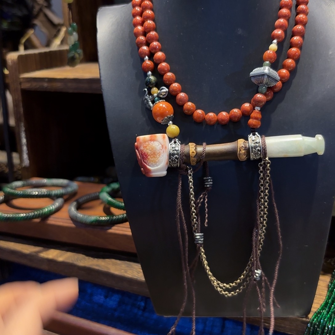 翡翠未镶嵌颈饰原创