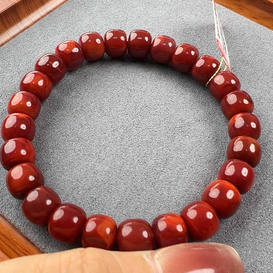 南红玛瑙手串未镶嵌