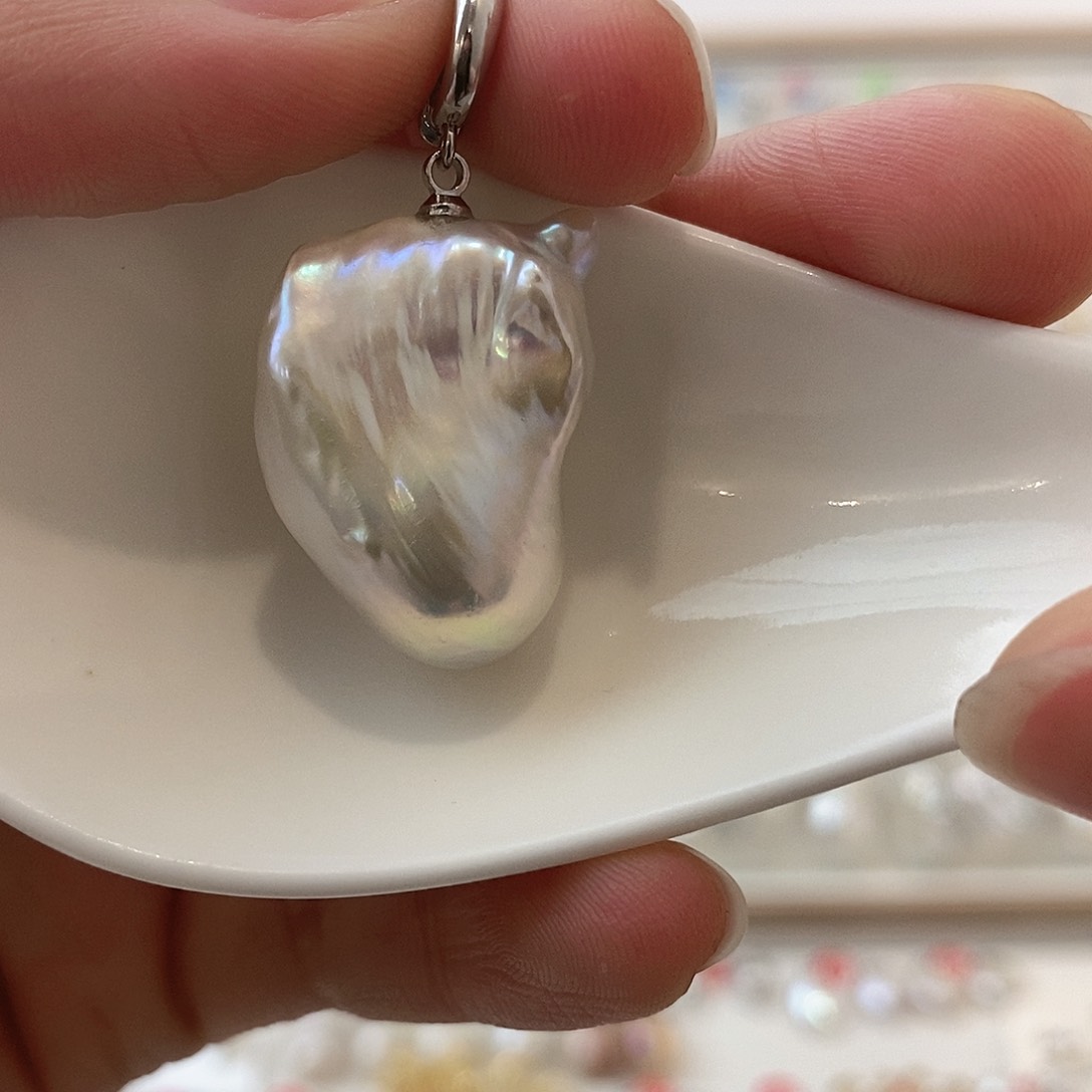 淡水珍珠颈饰银S925镶嵌