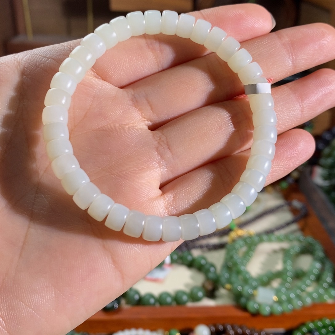 和田玉未镶嵌手链