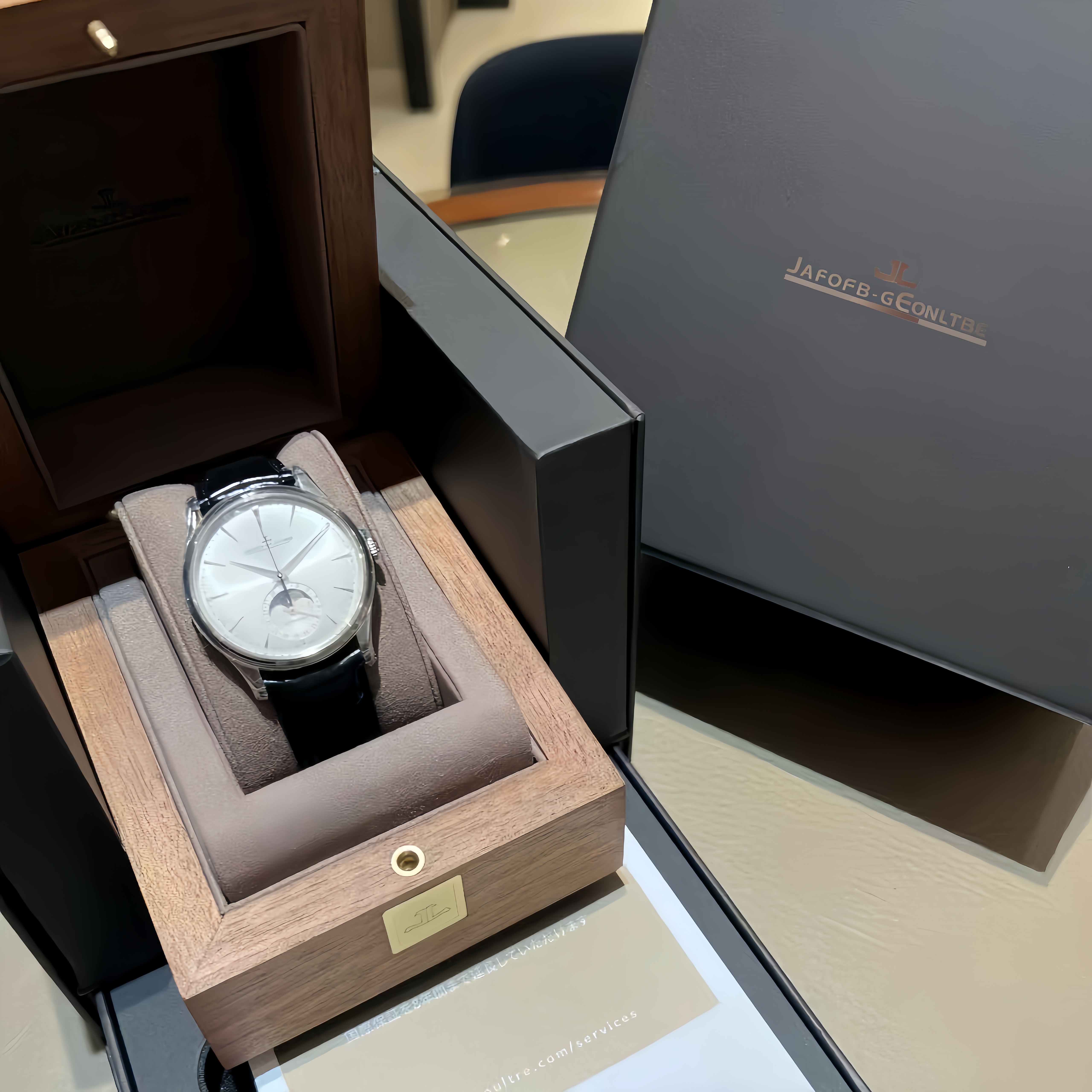 JAFOFB—GEONLTBE/月相大师/银黑/全自动机芯腕表【冰冰补贴】