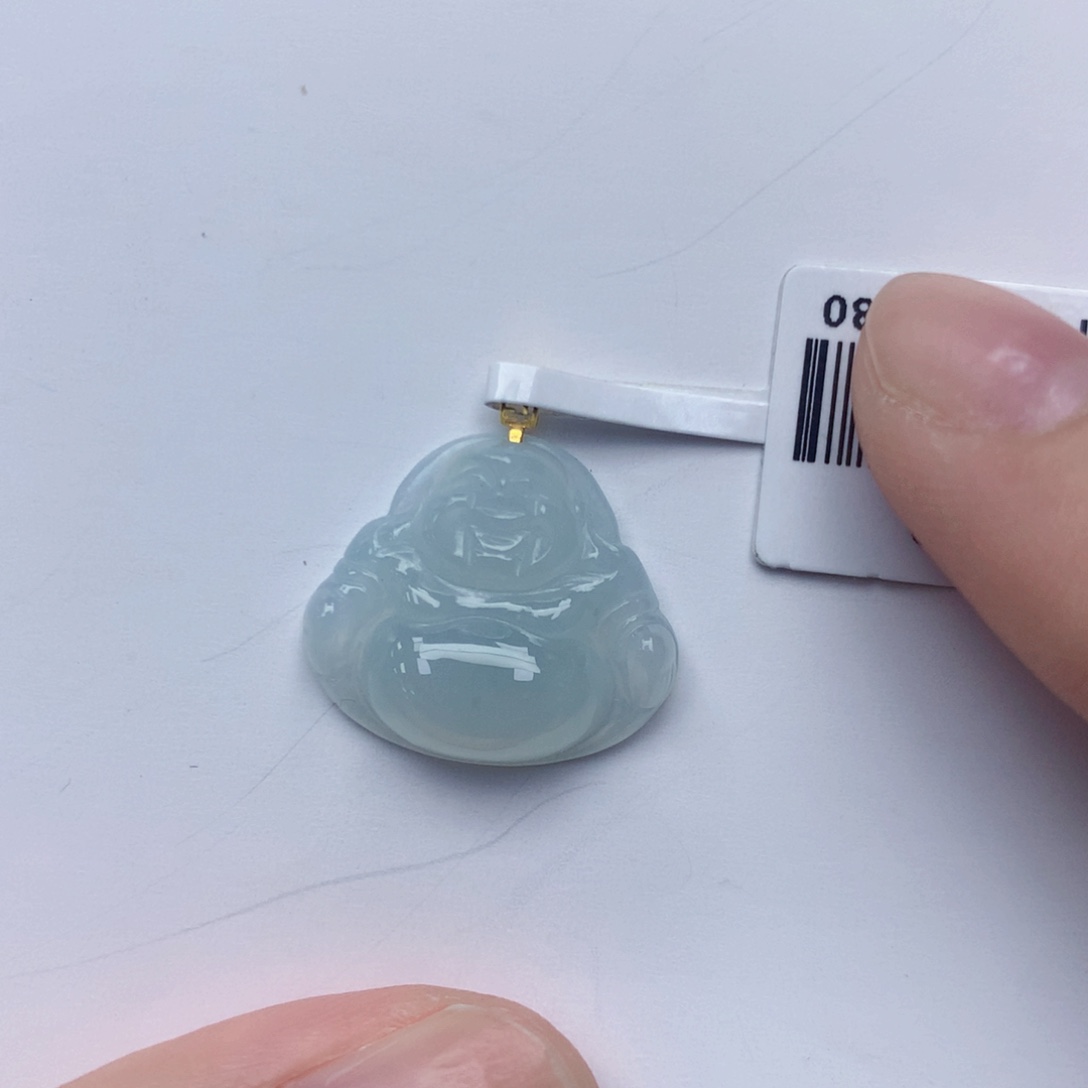 颈饰18K金镶嵌翡翠?****?