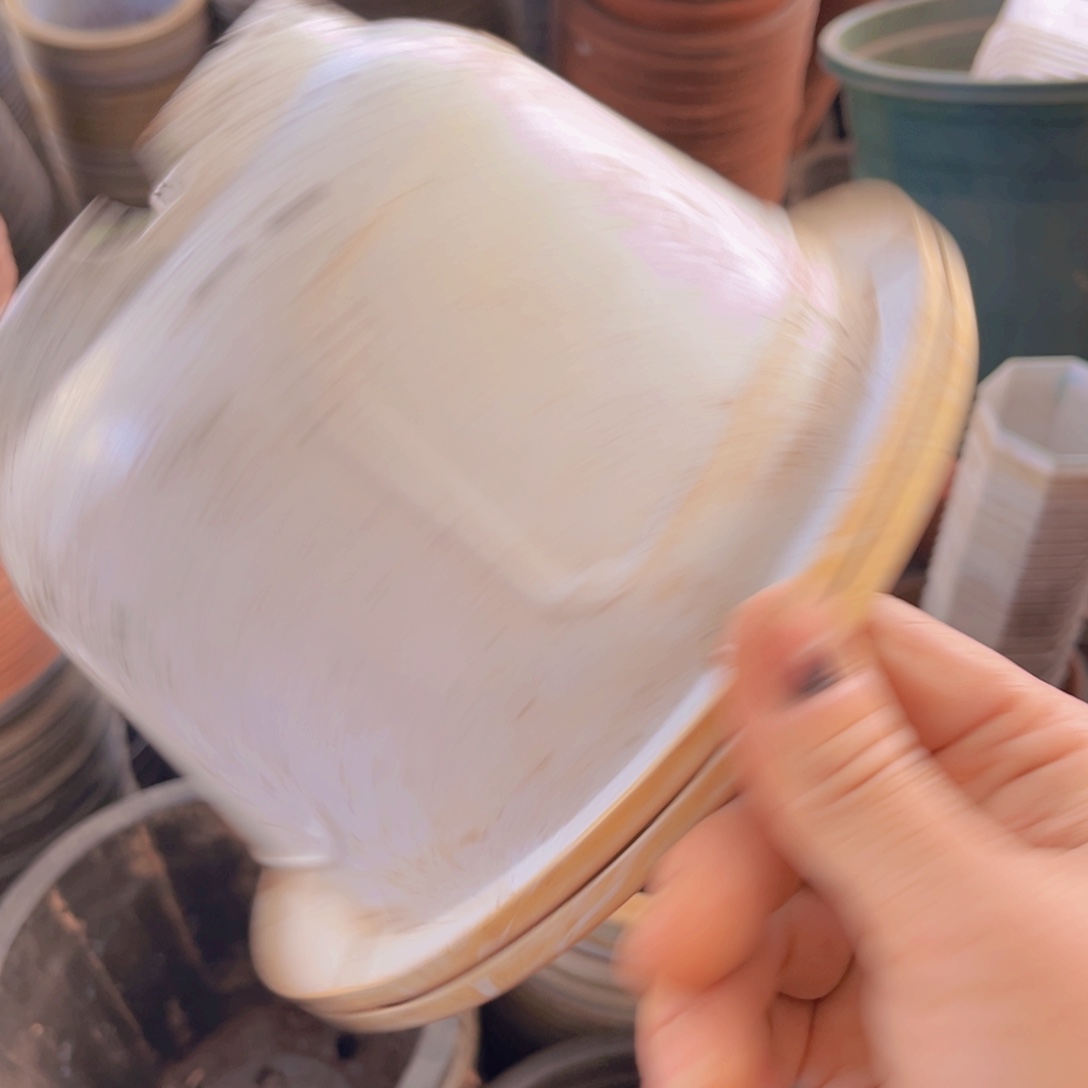 塑料旧18公分高 13 公分 青山绿水盆 15个 