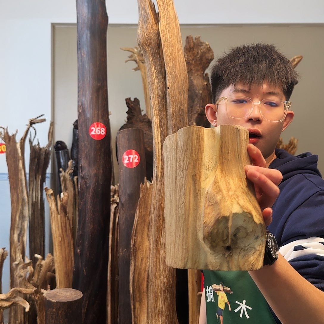 沉香摆件天然沉香原木摆件➕底座