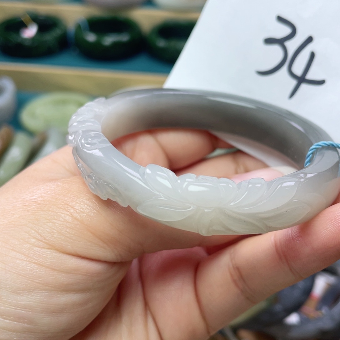 未镶嵌手镯和田玉圈口57
