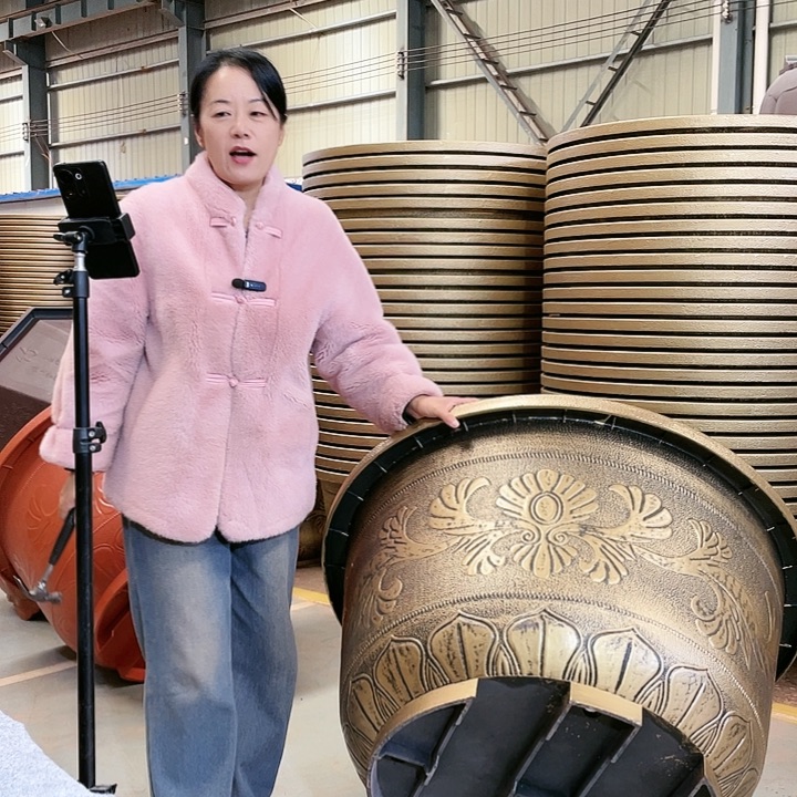 圆盆古铜一米一个