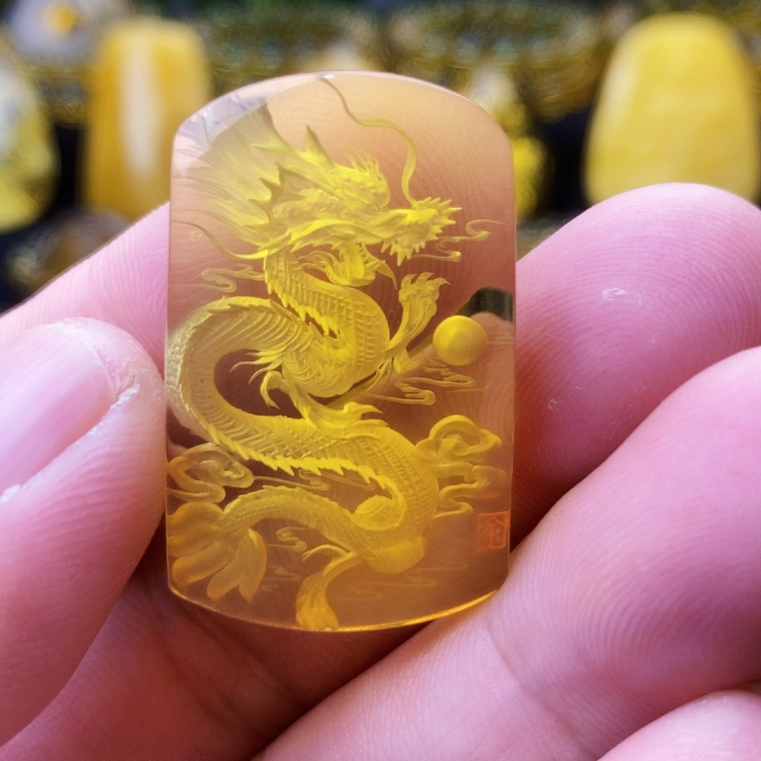 【闪购商品】蓝珀颈饰未镶嵌蓝珀阴雕