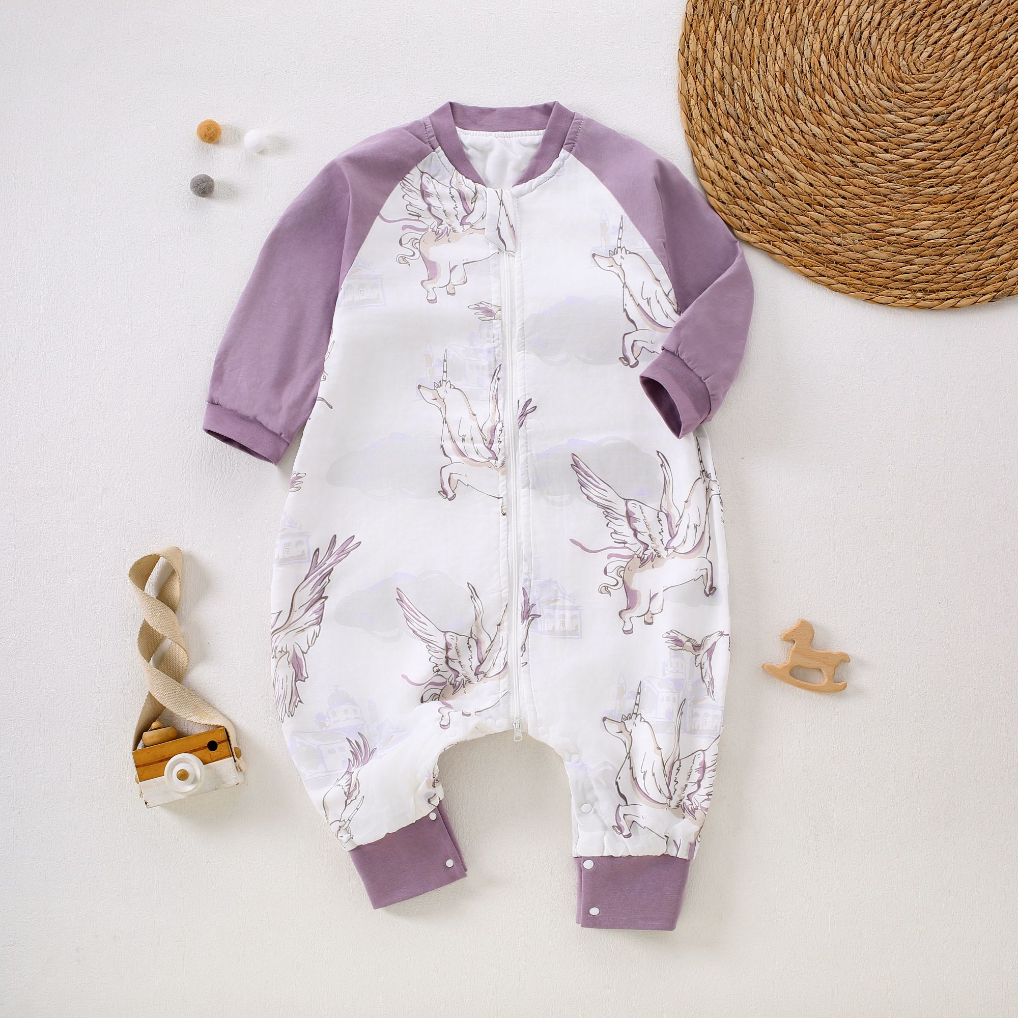 5451【-纱布-独角兽-睡袋】