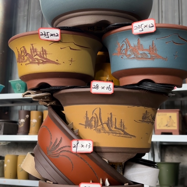 紫砂花盆             118-6