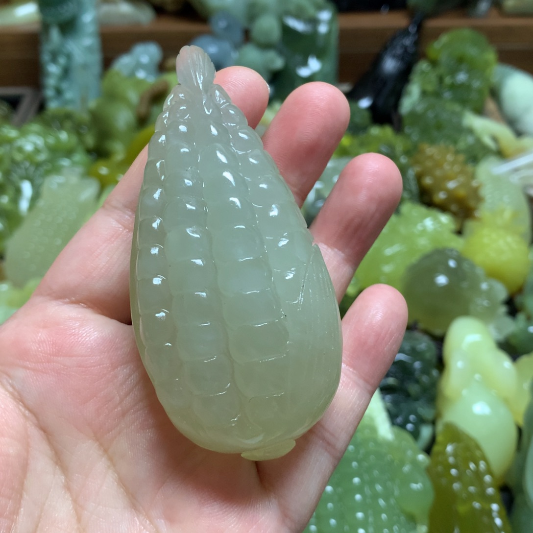 岫玉手把未镶嵌手把