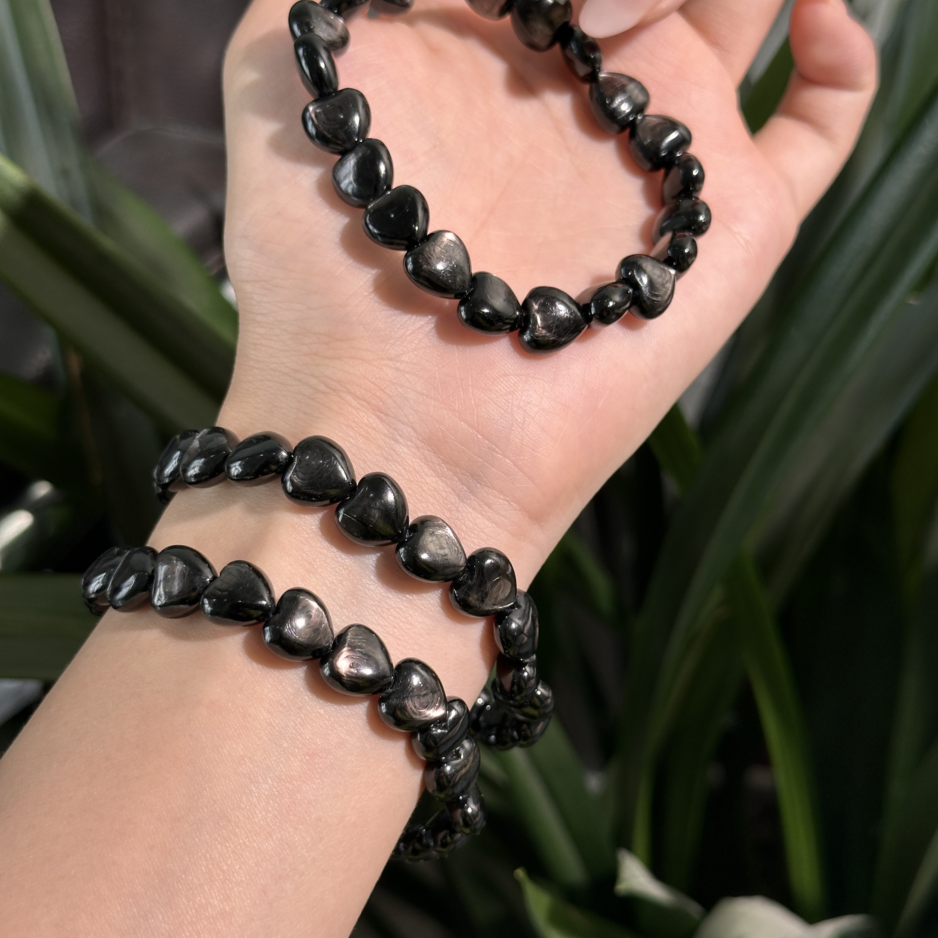 天然金运石爱心手串 多样性发其一 J121