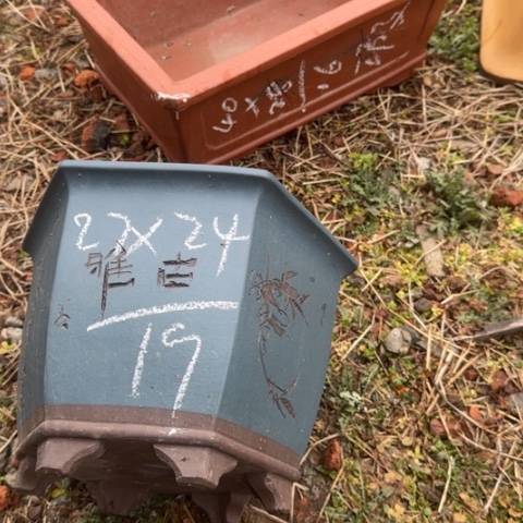 红陶紫砂花盆盆景盆栽瑕疵