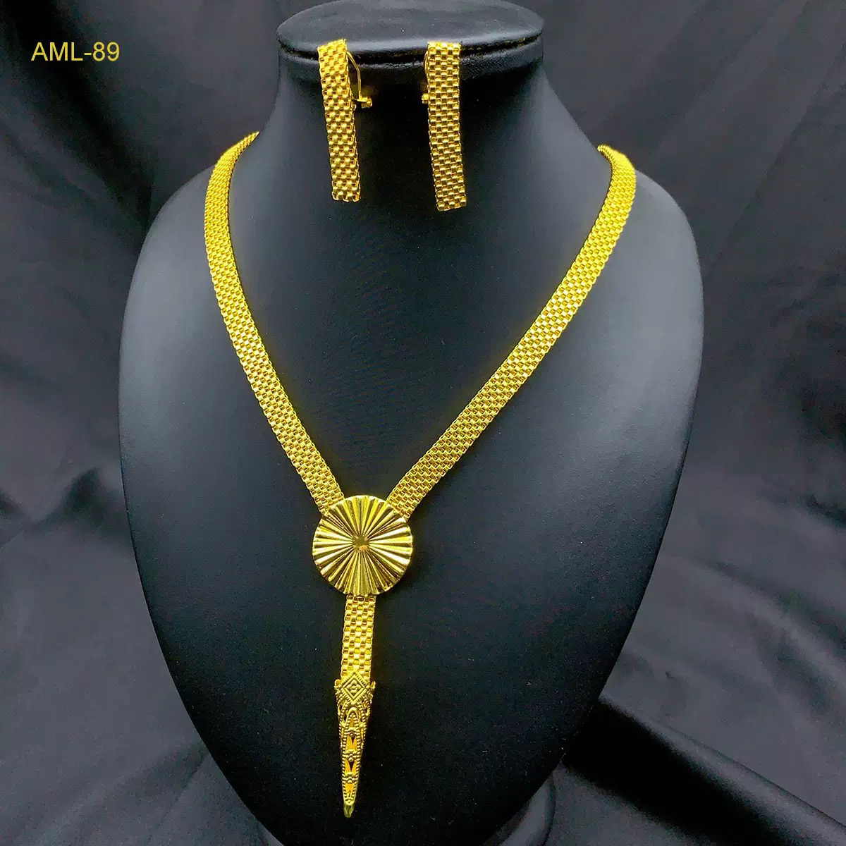 合金项链 【古米】2/6镀金链条拉丝花朵蛇形Y字两件套颈链饰品长款