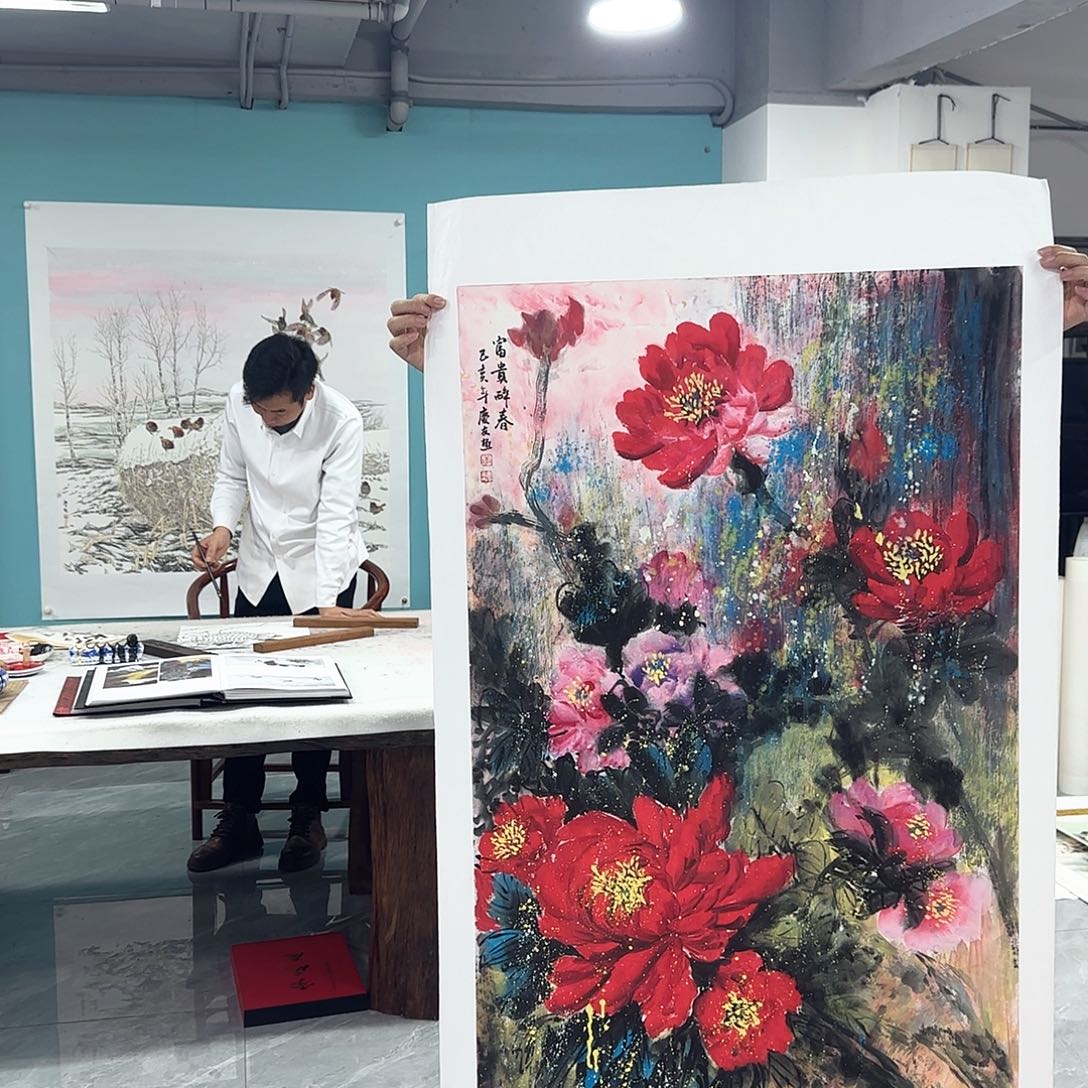 国画国画作品展李老师