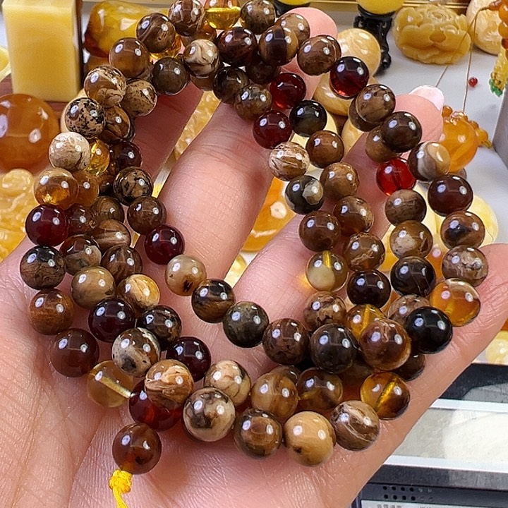 蜜蜡颈饰未镶嵌蜜蜡