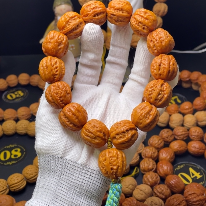 9***文玩核桃手串西瓜八棱