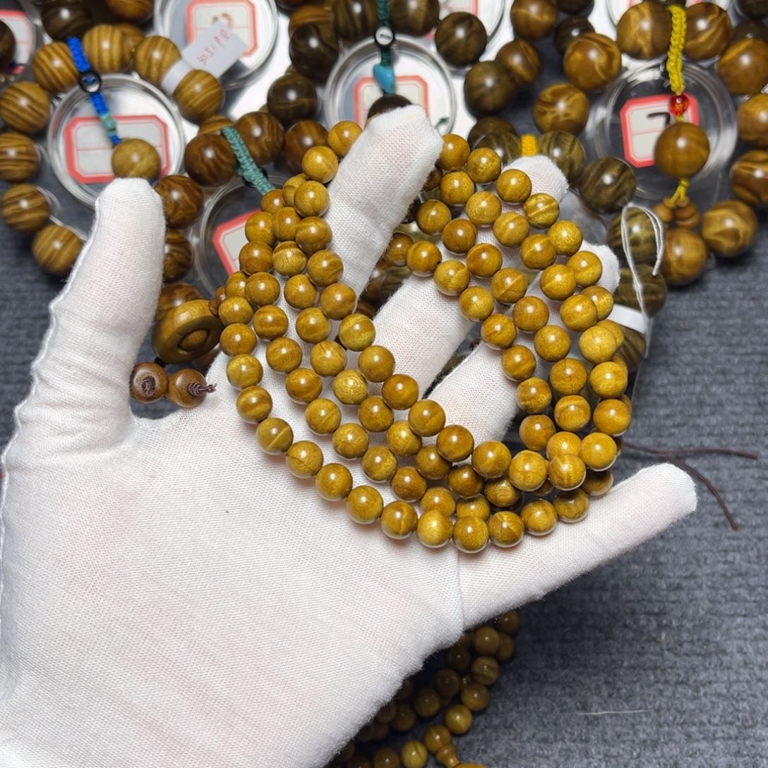 手串/手链楠木（金丝楠）黄金底0.8/108水波288