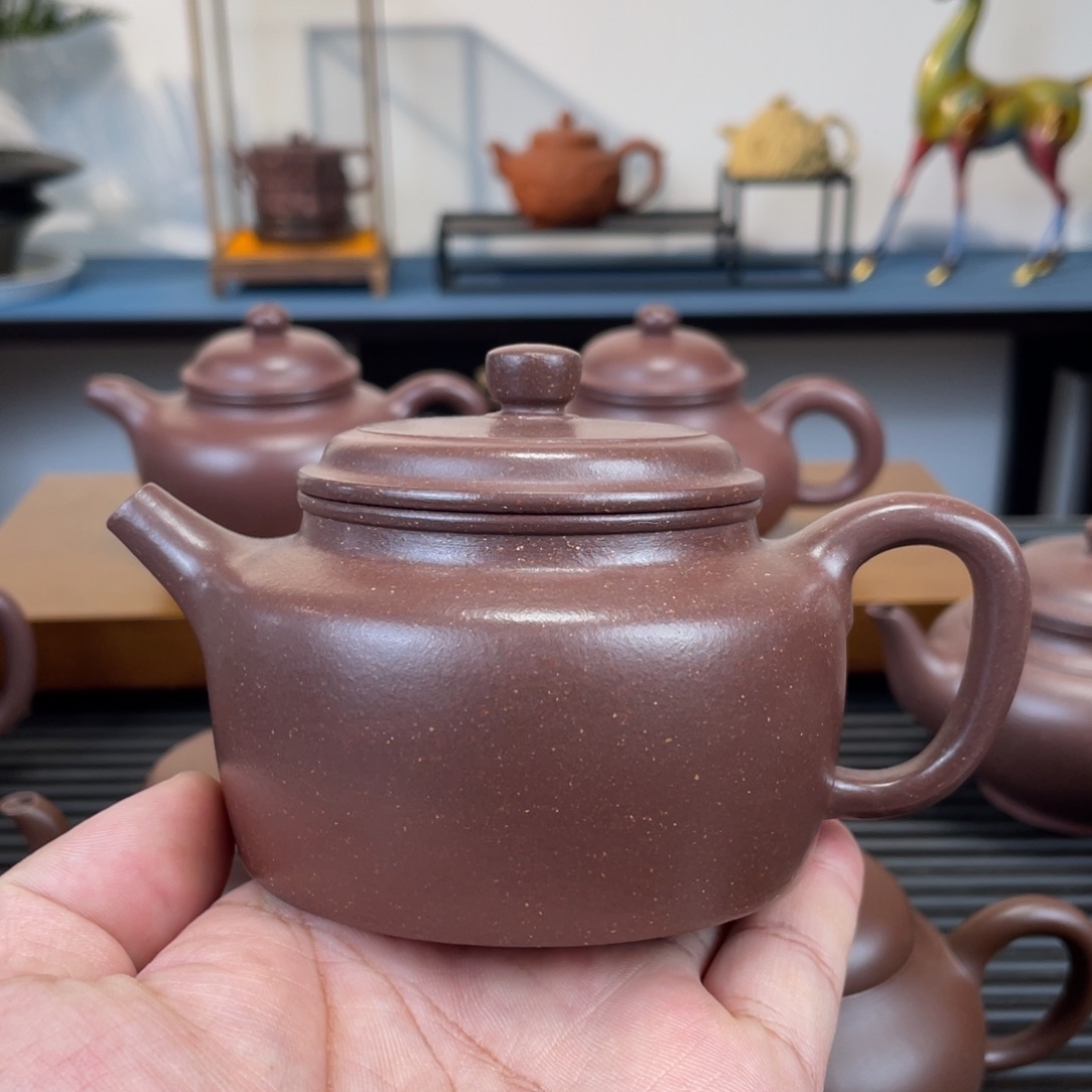 茶壶紫砂底槽青德钟200cc