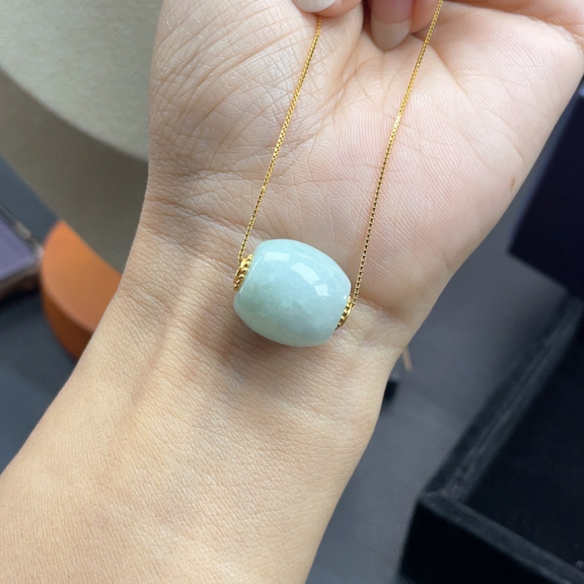 【闪购商品】翡翠颈饰银S925镶嵌1号 路路通