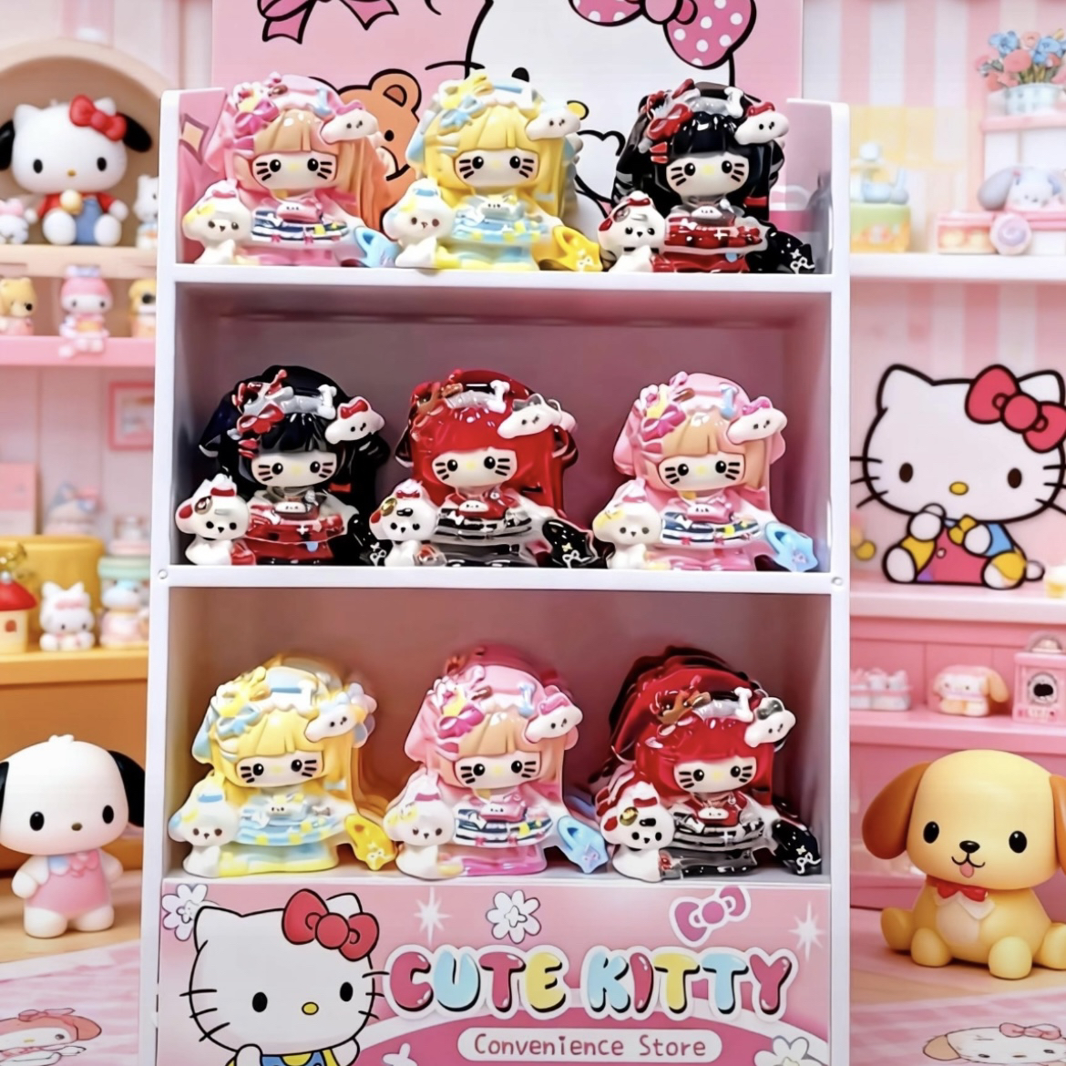 【好困不困定制】小狗购物KT！半立体厚小卡！树脂手工奶油胶DIY配件！