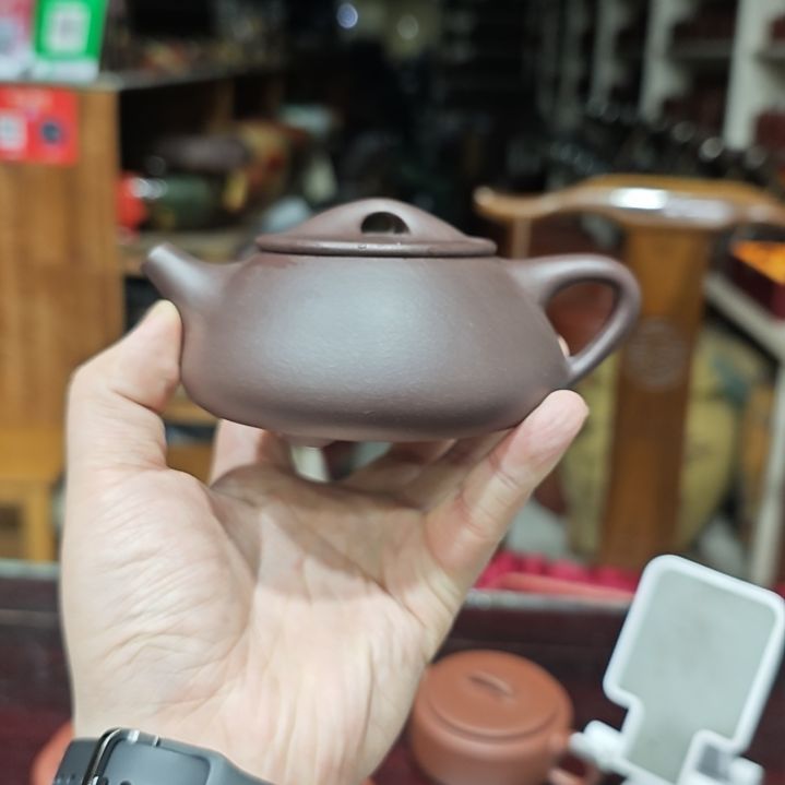 紫砂茶壶紫泥景舟230cc
